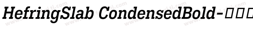HefringSlab CondensedBold字体转换
